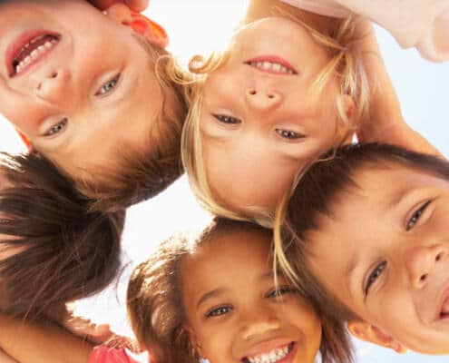 Children Brushing Teeth