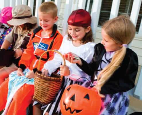 Halloween Kids With Candy