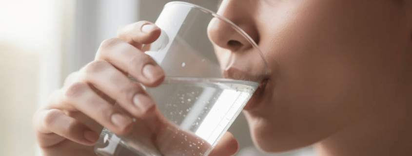 A Close-Up Image Shows A Person Drinking A Glass Of Water, Emphasizing The Importance Of Hydration For Maintaining Good Oral Health, Especially For People With Diabetes. Staying Hydrated Can Help Prevent Gum Disease And Support Overall Health By Aiding In Blood Sugar Control.
